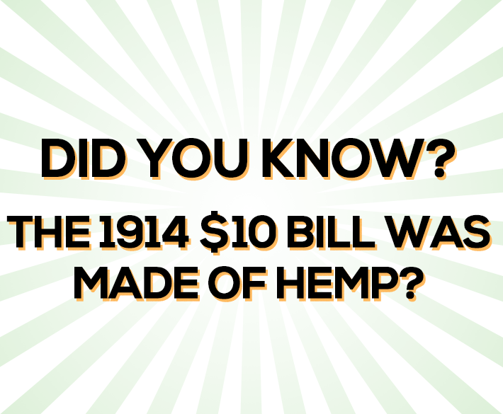 Hemp 10 Dollar Bill hempdollar - Hemp 10 Dollar Bill