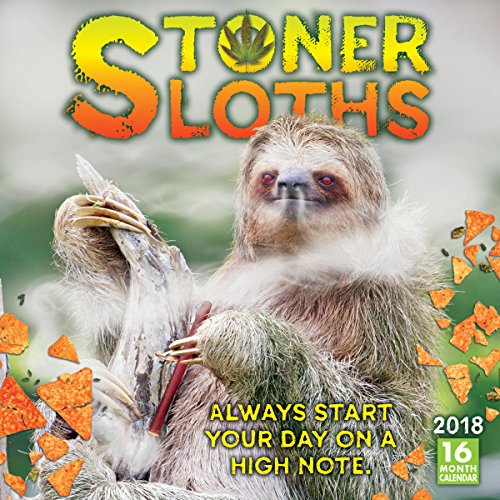 Stoner Sloths 2018 Wall Calendar (CA0119)