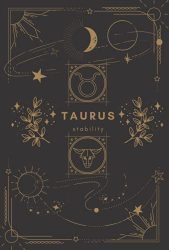 180-page Black Taurus Astrology Journal