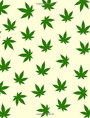 Cannabis Journal – Large Format – Lined & Numbered: 110 Pages To Write In | 8.5″ x 11″ | Lined & Numbered | Diary | Notebook | Composition Book | Durable Softcover | Perfect Binding