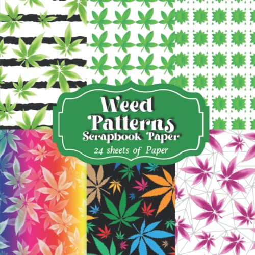 Weed Patterns Scrapbook Paper Pad: Double Sided for Decorating and Craft Projects