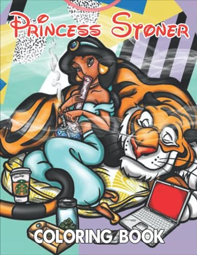 Princess Stoner Coloring Book: Easy And Beauty Coloring Book For Adults To Relax And Have Fun | 29 Incredible Stoners Character Illustrations, Large Size 8.5×11