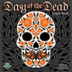 Day of the Dead 2024 Wall Calendar: Sugar Skulls | 12″ x 24″ Open | Amber Lotus Publishing