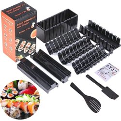 Enido 10 Pcs Sushi Making Kit for Beginners, Sushi Maker Kit, Sushi Maker Mold Set, DIY Easy Sushi Kit Maker for Home