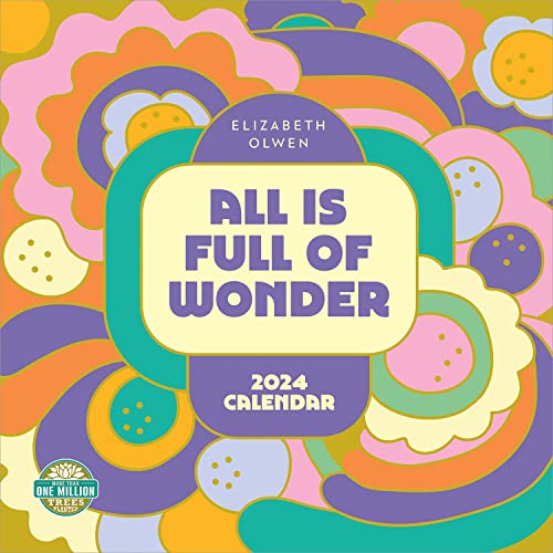 Elizabeth Olwen 2024 Wall Calendar: All Is Full of Wonder | 12″ x 24″ Open | Amber Lotus Publishing