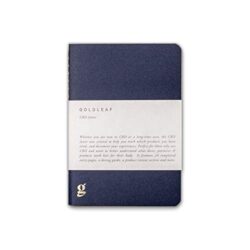 Goldleaf CBD Daily Journal- Pocket Sized Log Book for Endocannabinoid System Support-